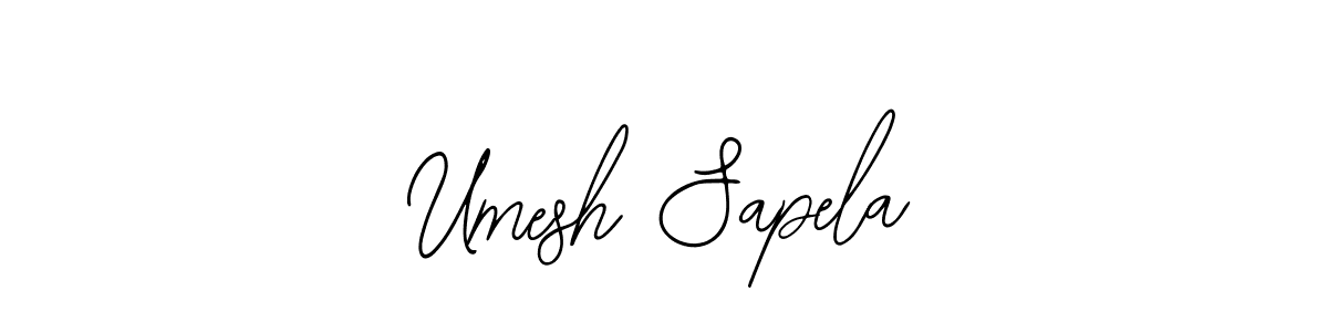 How to make Umesh Sapela signature? Bearetta-2O07w is a professional autograph style. Create handwritten signature for Umesh Sapela name. Umesh Sapela signature style 12 images and pictures png