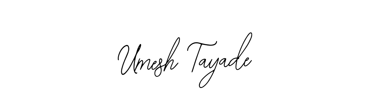 Bearetta-2O07w is a professional signature style that is perfect for those who want to add a touch of class to their signature. It is also a great choice for those who want to make their signature more unique. Get Umesh Tayade name to fancy signature for free. Umesh Tayade signature style 12 images and pictures png