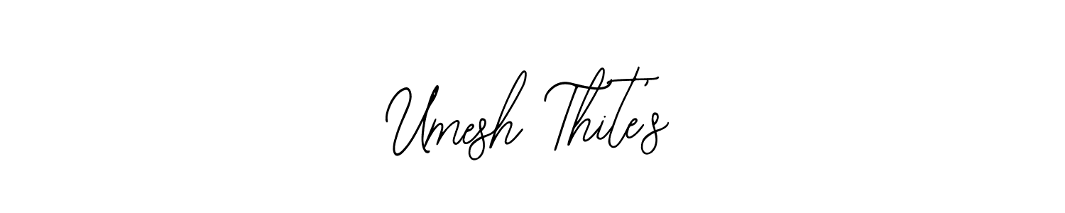 Design your own signature with our free online signature maker. With this signature software, you can create a handwritten (Bearetta-2O07w) signature for name Umesh Thite’s. Umesh Thite’s signature style 12 images and pictures png
