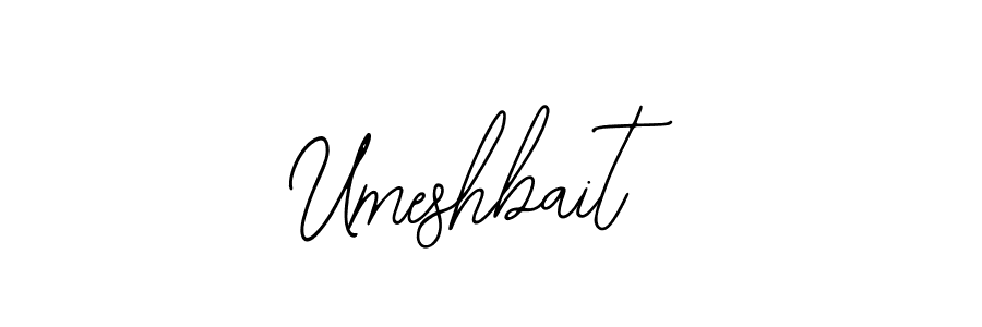 Make a beautiful signature design for name Umeshbait. With this signature (Bearetta-2O07w) style, you can create a handwritten signature for free. Umeshbait signature style 12 images and pictures png