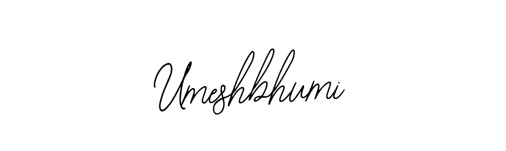 Also we have Umeshbhumi name is the best signature style. Create professional handwritten signature collection using Bearetta-2O07w autograph style. Umeshbhumi signature style 12 images and pictures png