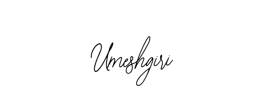 How to make Umeshgiri name signature. Use Bearetta-2O07w style for creating short signs online. This is the latest handwritten sign. Umeshgiri signature style 12 images and pictures png