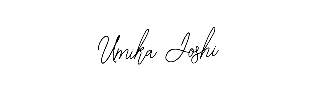 Umika Joshi stylish signature style. Best Handwritten Sign (Bearetta-2O07w) for my name. Handwritten Signature Collection Ideas for my name Umika Joshi. Umika Joshi signature style 12 images and pictures png