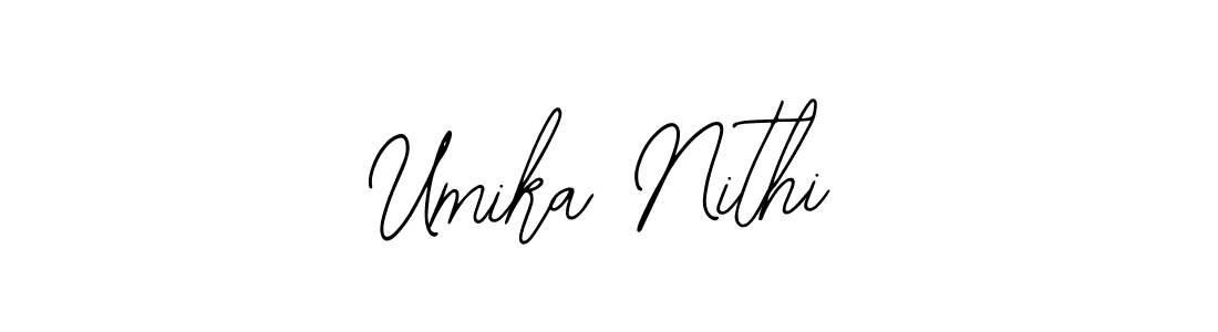 How to make Umika Nithi signature? Bearetta-2O07w is a professional autograph style. Create handwritten signature for Umika Nithi name. Umika Nithi signature style 12 images and pictures png