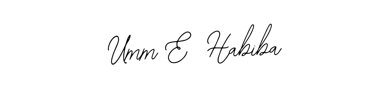 How to Draw Umm E  Habiba signature style? Bearetta-2O07w is a latest design signature styles for name Umm E  Habiba. Umm E  Habiba signature style 12 images and pictures png