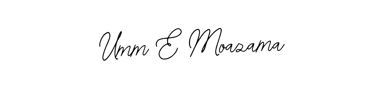 if you are searching for the best signature style for your name Umm E Moazama. so please give up your signature search. here we have designed multiple signature styles  using Bearetta-2O07w. Umm E Moazama signature style 12 images and pictures png
