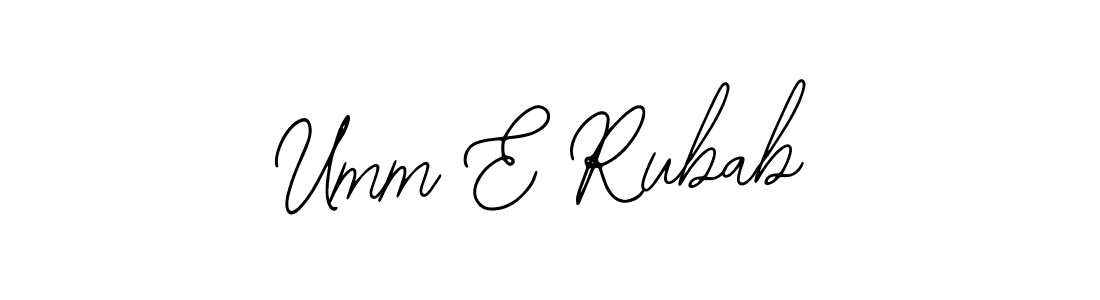 Make a beautiful signature design for name Umm E Rubab. With this signature (Bearetta-2O07w) style, you can create a handwritten signature for free. Umm E Rubab signature style 12 images and pictures png