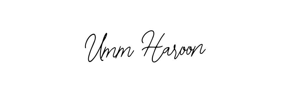 Once you've used our free online signature maker to create your best signature Bearetta-2O07w style, it's time to enjoy all of the benefits that Umm Haroon name signing documents. Umm Haroon signature style 12 images and pictures png