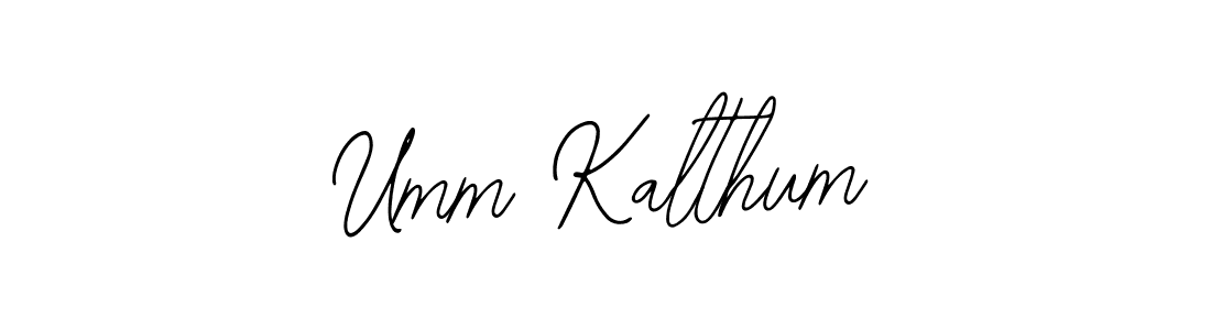 How to make Umm Kalthum name signature. Use Bearetta-2O07w style for creating short signs online. This is the latest handwritten sign. Umm Kalthum signature style 12 images and pictures png