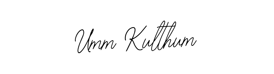 How to make Umm Kulthum name signature. Use Bearetta-2O07w style for creating short signs online. This is the latest handwritten sign. Umm Kulthum signature style 12 images and pictures png