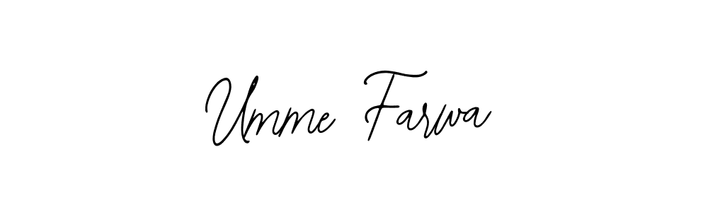 Make a beautiful signature design for name Umme Farwa. Use this online signature maker to create a handwritten signature for free. Umme Farwa signature style 12 images and pictures png