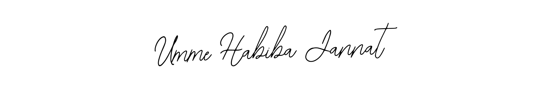 Make a beautiful signature design for name Umme Habiba Jannat. With this signature (Bearetta-2O07w) style, you can create a handwritten signature for free. Umme Habiba Jannat signature style 12 images and pictures png
