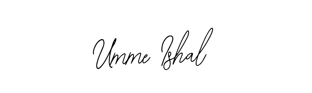 Design your own signature with our free online signature maker. With this signature software, you can create a handwritten (Bearetta-2O07w) signature for name Umme Ishal. Umme Ishal signature style 12 images and pictures png