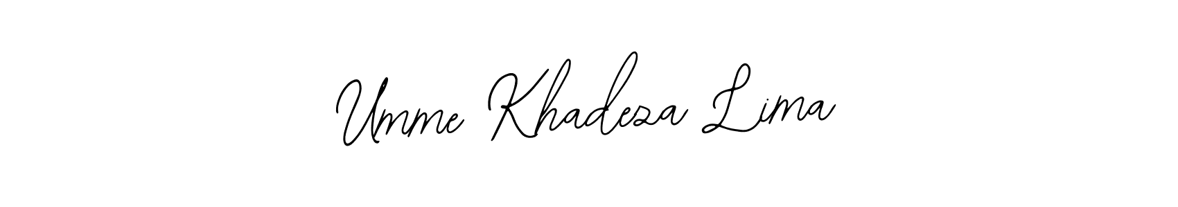 Also we have Umme Khadeza Lima name is the best signature style. Create professional handwritten signature collection using Bearetta-2O07w autograph style. Umme Khadeza Lima signature style 12 images and pictures png