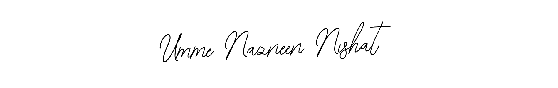 Make a short Umme Nazneen Nishat signature style. Manage your documents anywhere anytime using Bearetta-2O07w. Create and add eSignatures, submit forms, share and send files easily. Umme Nazneen Nishat signature style 12 images and pictures png