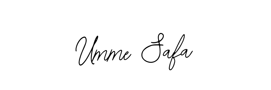 How to make Umme Safa signature? Bearetta-2O07w is a professional autograph style. Create handwritten signature for Umme Safa name. Umme Safa signature style 12 images and pictures png