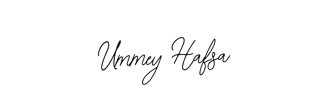 Use a signature maker to create a handwritten signature online. With this signature software, you can design (Bearetta-2O07w) your own signature for name Ummey Hafsa. Ummey Hafsa signature style 12 images and pictures png