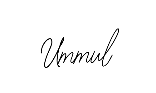Create a beautiful signature design for name Ummul. With this signature (Bearetta-2O07w) fonts, you can make a handwritten signature for free. Ummul signature style 12 images and pictures png