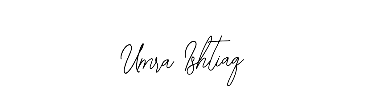 Similarly Bearetta-2O07w is the best handwritten signature design. Signature creator online .You can use it as an online autograph creator for name Umra Ishtiaq. Umra Ishtiaq signature style 12 images and pictures png