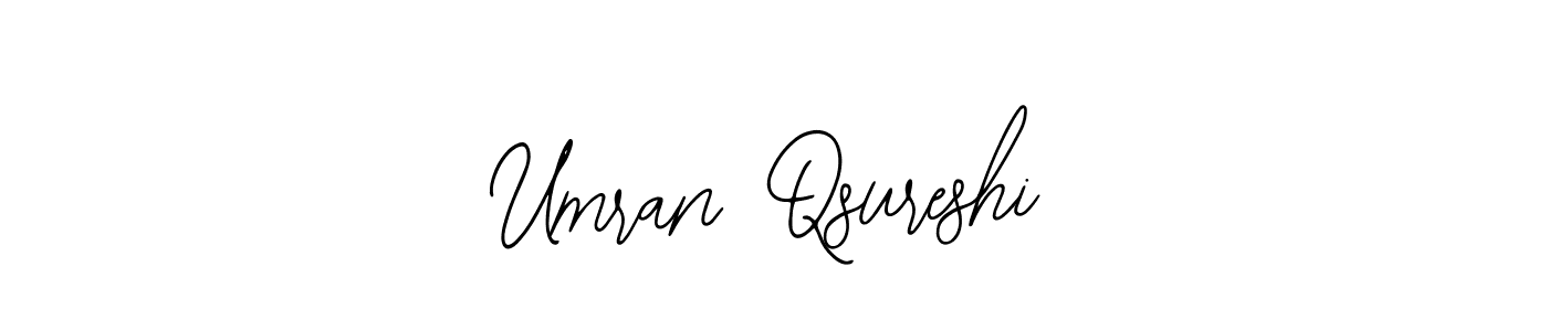 How to make Umran Qsureshi name signature. Use Bearetta-2O07w style for creating short signs online. This is the latest handwritten sign. Umran Qsureshi signature style 12 images and pictures png