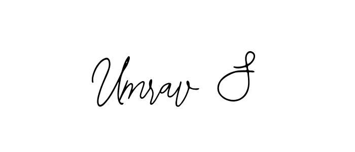 Also You can easily find your signature by using the search form. We will create Umrav S name handwritten signature images for you free of cost using Bearetta-2O07w sign style. Umrav S signature style 12 images and pictures png