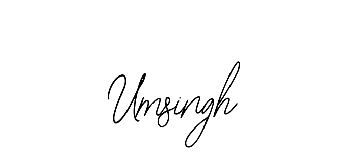 Also we have Umsingh name is the best signature style. Create professional handwritten signature collection using Bearetta-2O07w autograph style. Umsingh signature style 12 images and pictures png