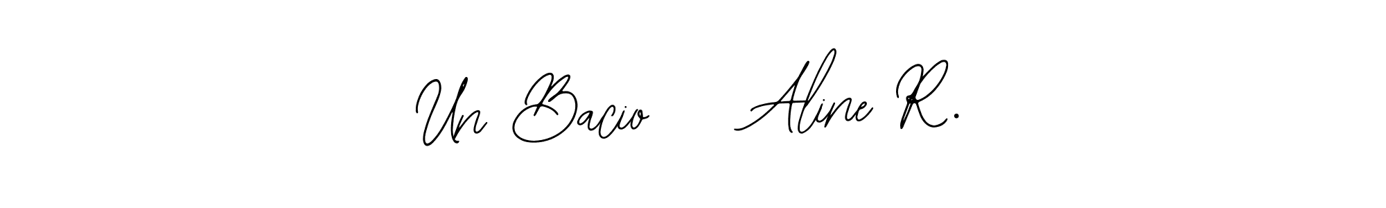 How to Draw Un Bacio    Aline R. signature style? Bearetta-2O07w is a latest design signature styles for name Un Bacio    Aline R.. Un Bacio    Aline R. signature style 12 images and pictures png