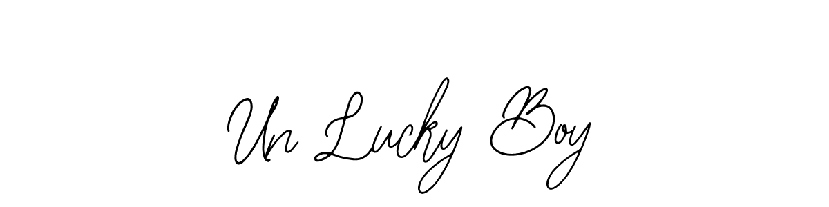 How to make Un Lucky Boy signature? Bearetta-2O07w is a professional autograph style. Create handwritten signature for Un Lucky Boy name. Un Lucky Boy signature style 12 images and pictures png