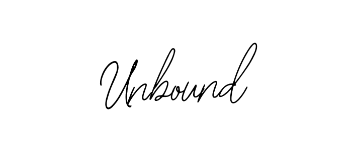 Unbound stylish signature style. Best Handwritten Sign (Bearetta-2O07w) for my name. Handwritten Signature Collection Ideas for my name Unbound. Unbound signature style 12 images and pictures png