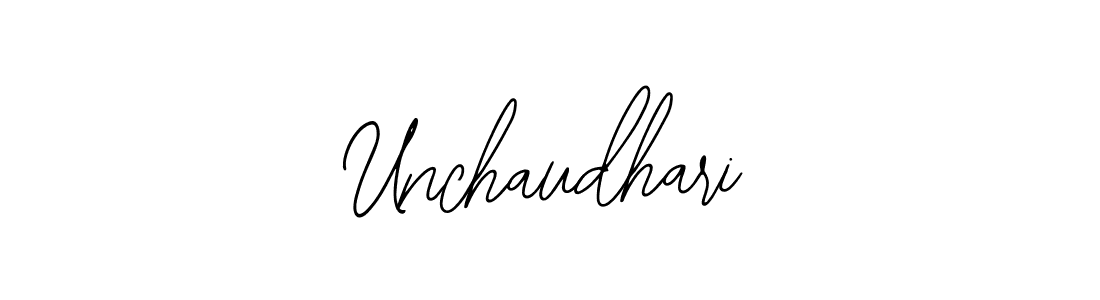 Design your own signature with our free online signature maker. With this signature software, you can create a handwritten (Bearetta-2O07w) signature for name Unchaudhari. Unchaudhari signature style 12 images and pictures png