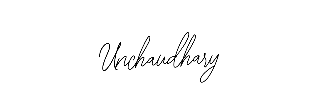 Create a beautiful signature design for name Unchaudhary. With this signature (Bearetta-2O07w) fonts, you can make a handwritten signature for free. Unchaudhary signature style 12 images and pictures png