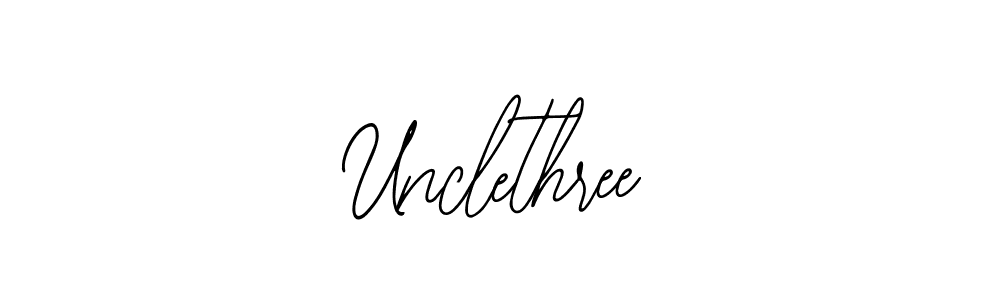 Design your own signature with our free online signature maker. With this signature software, you can create a handwritten (Bearetta-2O07w) signature for name Unclethree. Unclethree signature style 12 images and pictures png