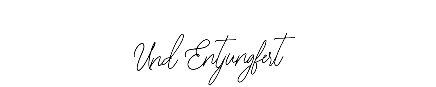 The best way (Bearetta-2O07w) to make a short signature is to pick only two or three words in your name. The name Und Entjungfert include a total of six letters. For converting this name. Und Entjungfert signature style 12 images and pictures png