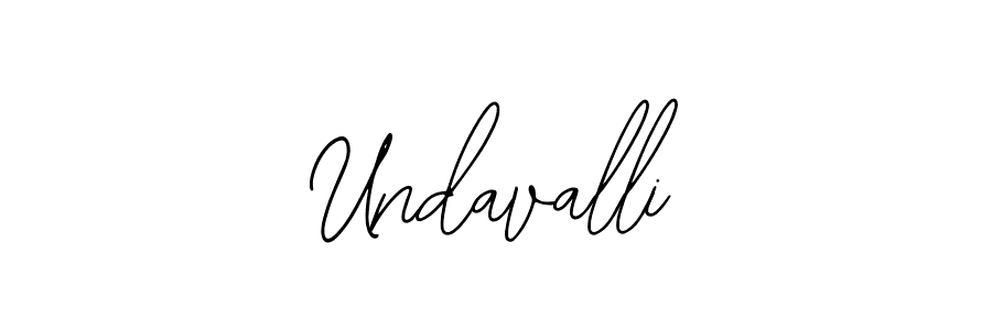 if you are searching for the best signature style for your name Undavalli. so please give up your signature search. here we have designed multiple signature styles  using Bearetta-2O07w. Undavalli signature style 12 images and pictures png