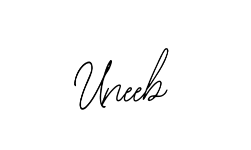 Uneeb stylish signature style. Best Handwritten Sign (Bearetta-2O07w) for my name. Handwritten Signature Collection Ideas for my name Uneeb. Uneeb signature style 12 images and pictures png