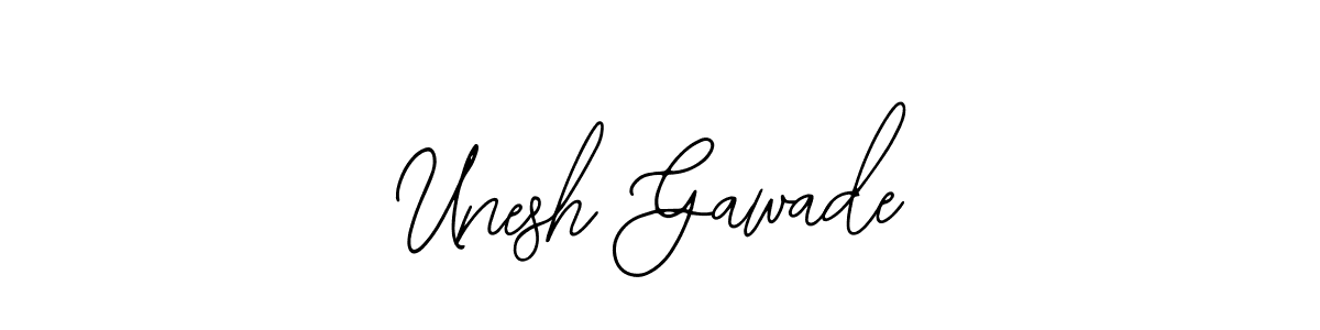 Also we have Unesh Gawade name is the best signature style. Create professional handwritten signature collection using Bearetta-2O07w autograph style. Unesh Gawade signature style 12 images and pictures png