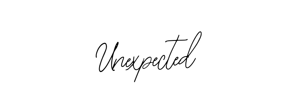 How to Draw Unexpected signature style? Bearetta-2O07w is a latest design signature styles for name Unexpected. Unexpected signature style 12 images and pictures png