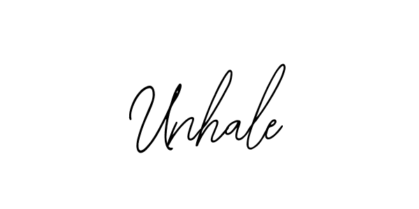Use a signature maker to create a handwritten signature online. With this signature software, you can design (Bearetta-2O07w) your own signature for name Unhale. Unhale signature style 12 images and pictures png