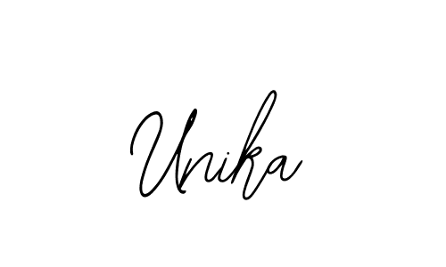 Bearetta-2O07w is a professional signature style that is perfect for those who want to add a touch of class to their signature. It is also a great choice for those who want to make their signature more unique. Get Unika name to fancy signature for free. Unika signature style 12 images and pictures png