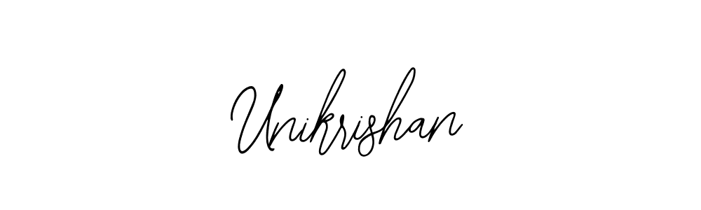 Unikrishan stylish signature style. Best Handwritten Sign (Bearetta-2O07w) for my name. Handwritten Signature Collection Ideas for my name Unikrishan. Unikrishan signature style 12 images and pictures png
