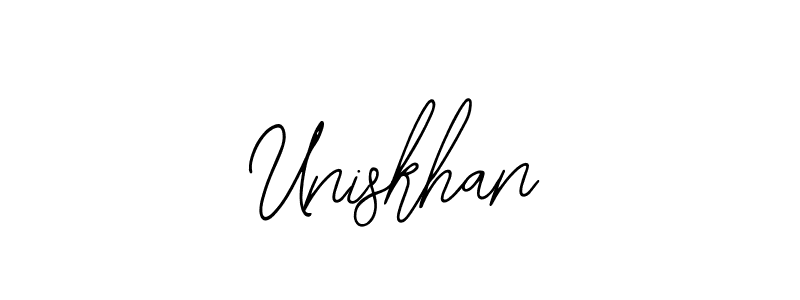 This is the best signature style for the Uniskhan name. Also you like these signature font (Bearetta-2O07w). Mix name signature. Uniskhan signature style 12 images and pictures png