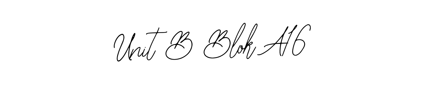 Best and Professional Signature Style for Unit B Blok A16. Bearetta-2O07w Best Signature Style Collection. Unit B Blok A16 signature style 12 images and pictures png