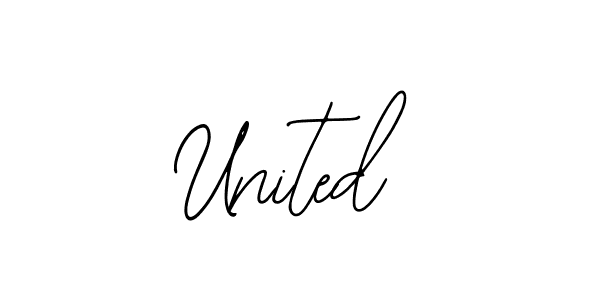 Bearetta-2O07w is a professional signature style that is perfect for those who want to add a touch of class to their signature. It is also a great choice for those who want to make their signature more unique. Get United name to fancy signature for free. United signature style 12 images and pictures png