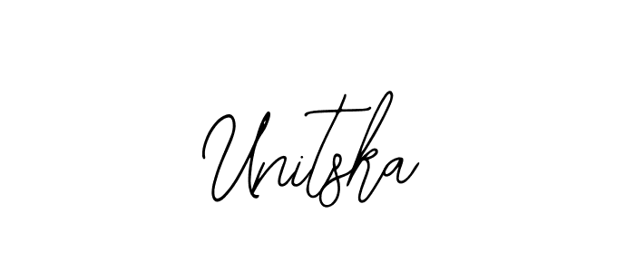 Design your own signature with our free online signature maker. With this signature software, you can create a handwritten (Bearetta-2O07w) signature for name Unitska. Unitska signature style 12 images and pictures png