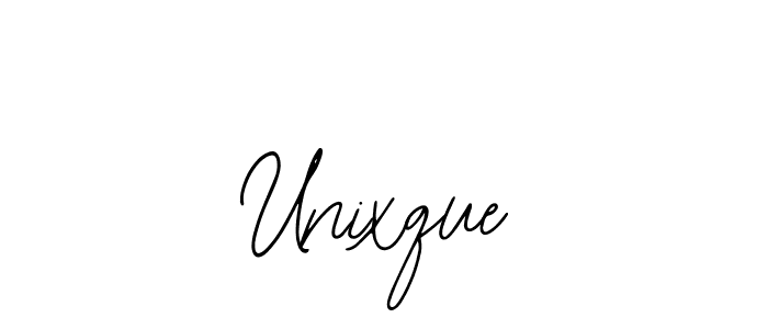 The best way (Bearetta-2O07w) to make a short signature is to pick only two or three words in your name. The name Unixque include a total of six letters. For converting this name. Unixque signature style 12 images and pictures png