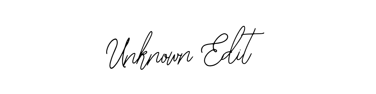 How to make Unknown Edit name signature. Use Bearetta-2O07w style for creating short signs online. This is the latest handwritten sign. Unknown Edit signature style 12 images and pictures png