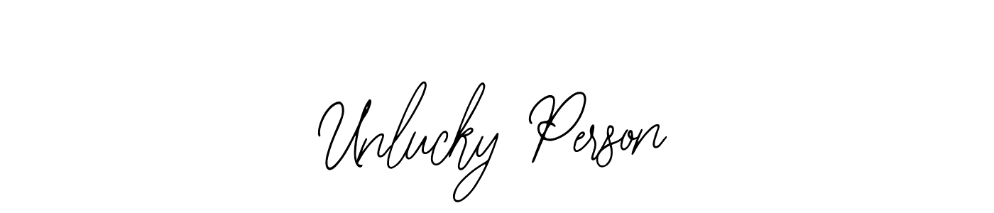 This is the best signature style for the Unlucky Person name. Also you like these signature font (Bearetta-2O07w). Mix name signature. Unlucky Person signature style 12 images and pictures png