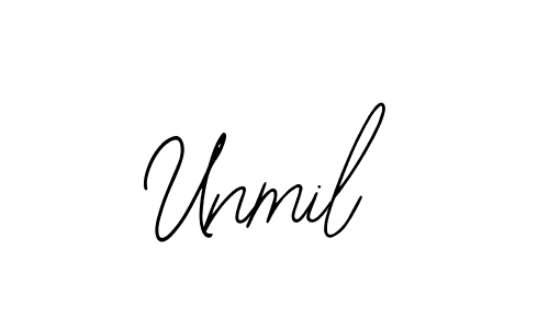 Unmil stylish signature style. Best Handwritten Sign (Bearetta-2O07w) for my name. Handwritten Signature Collection Ideas for my name Unmil. Unmil signature style 12 images and pictures png