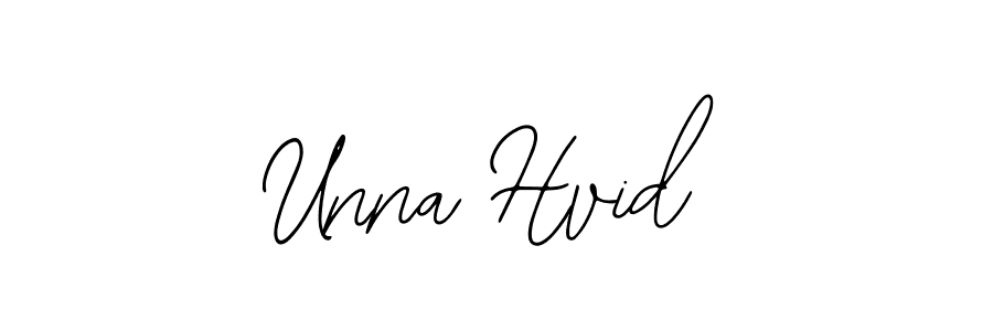 How to make Unna Hvid signature? Bearetta-2O07w is a professional autograph style. Create handwritten signature for Unna Hvid name. Unna Hvid signature style 12 images and pictures png