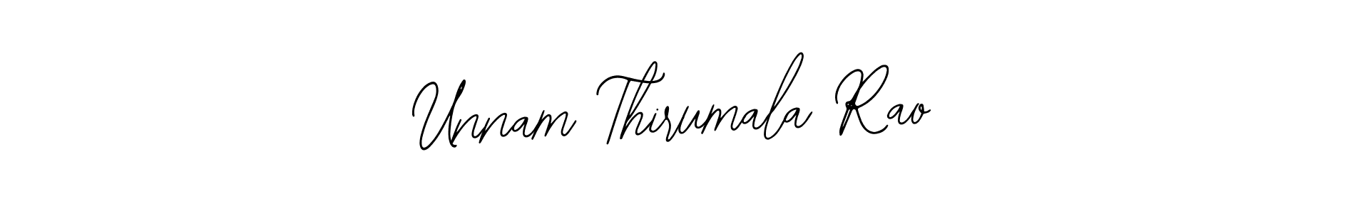How to make Unnam Thirumala Rao signature? Bearetta-2O07w is a professional autograph style. Create handwritten signature for Unnam Thirumala Rao name. Unnam Thirumala Rao signature style 12 images and pictures png